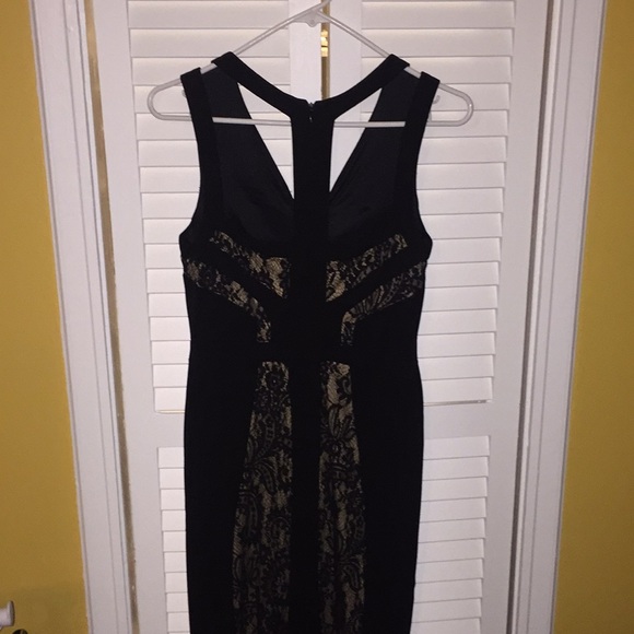 LM Collection Lace Racerback Flare Gown Dress $298 - Picture 5 of 6